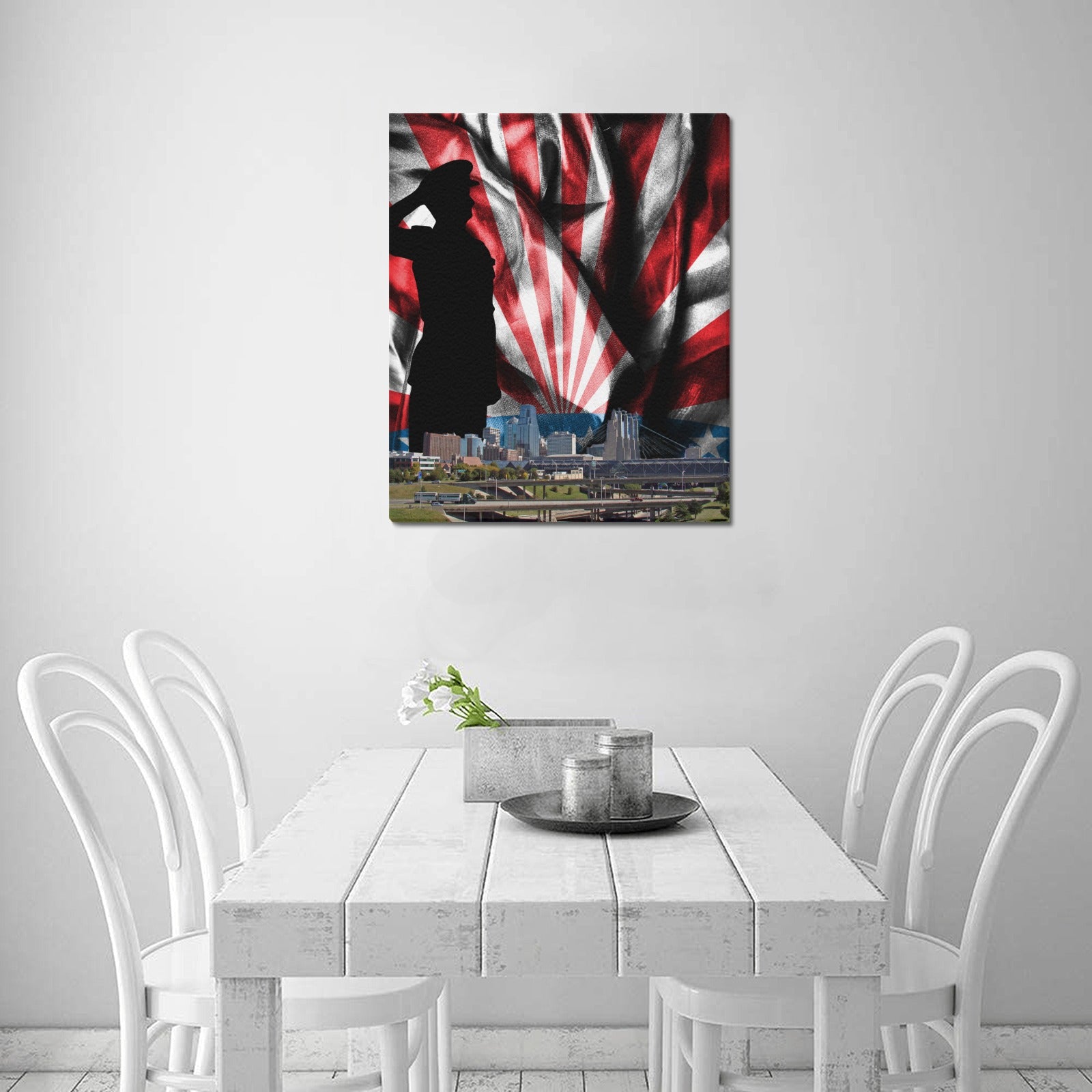 KC Veterans Skyline Series: Limited Edition Framed Canvas Print