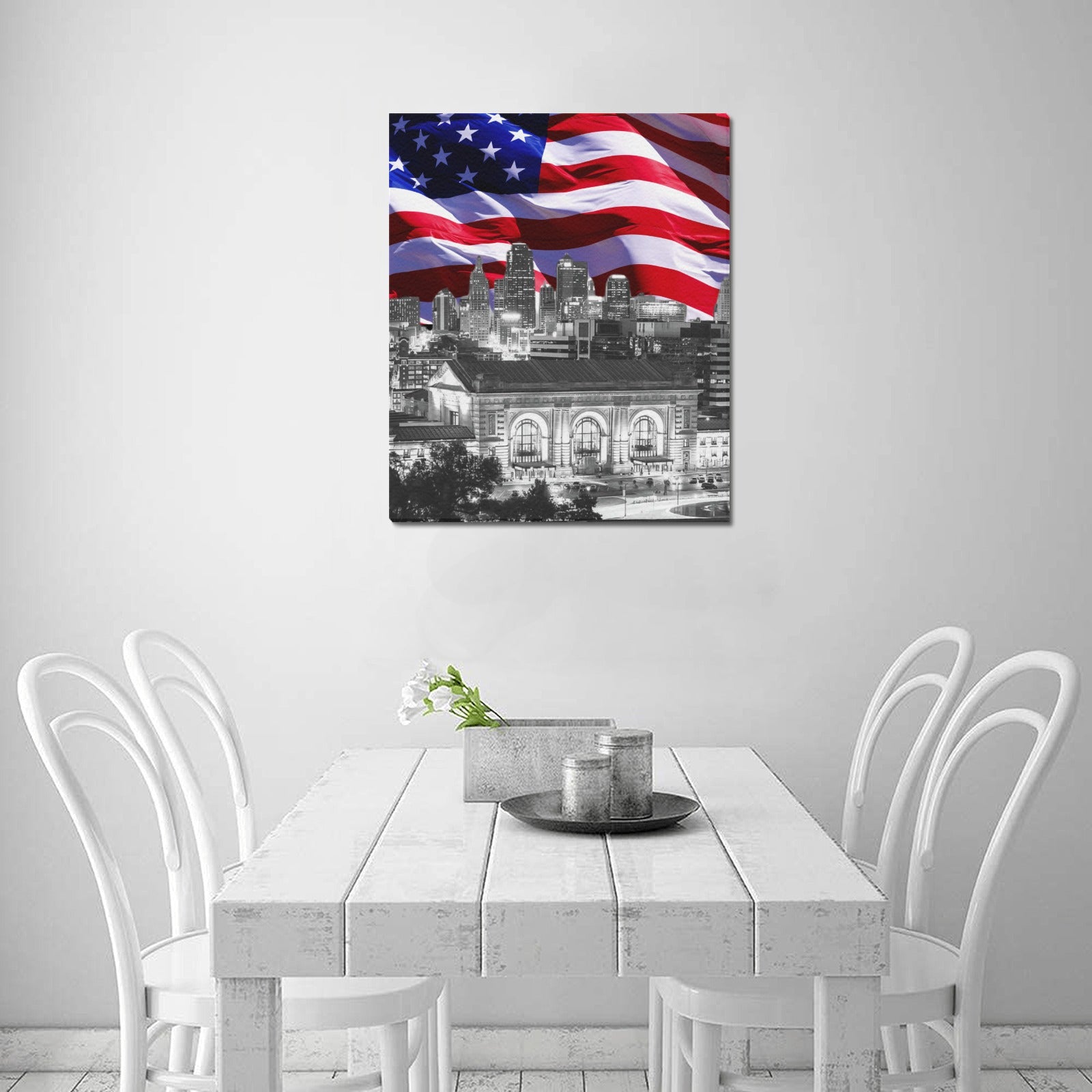 KC Veterans Skyline Series: Limited Edition Framed Canvas Print