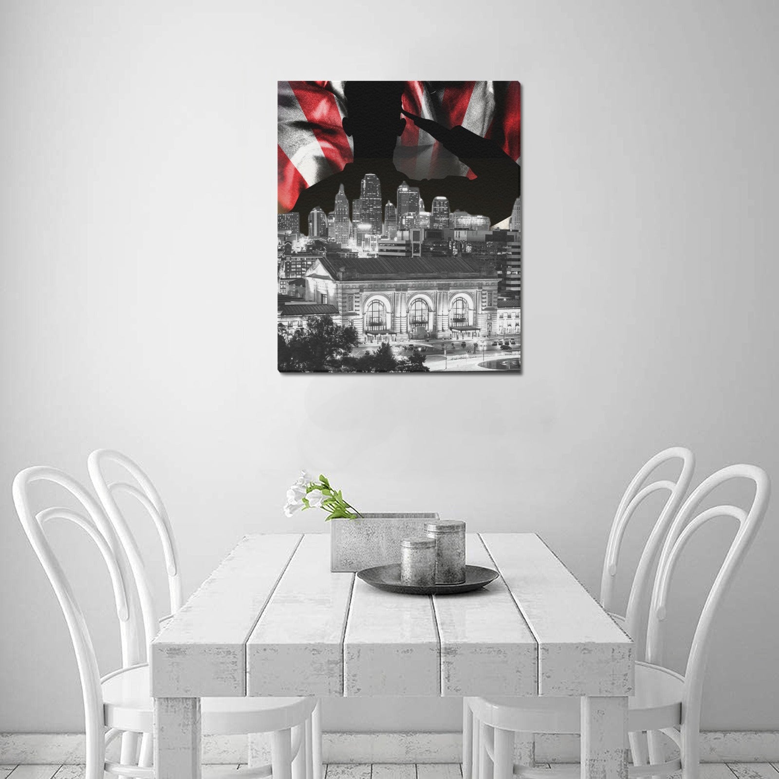 KC Veterans Skyline Series: Limited Edition Framed Canvas Print