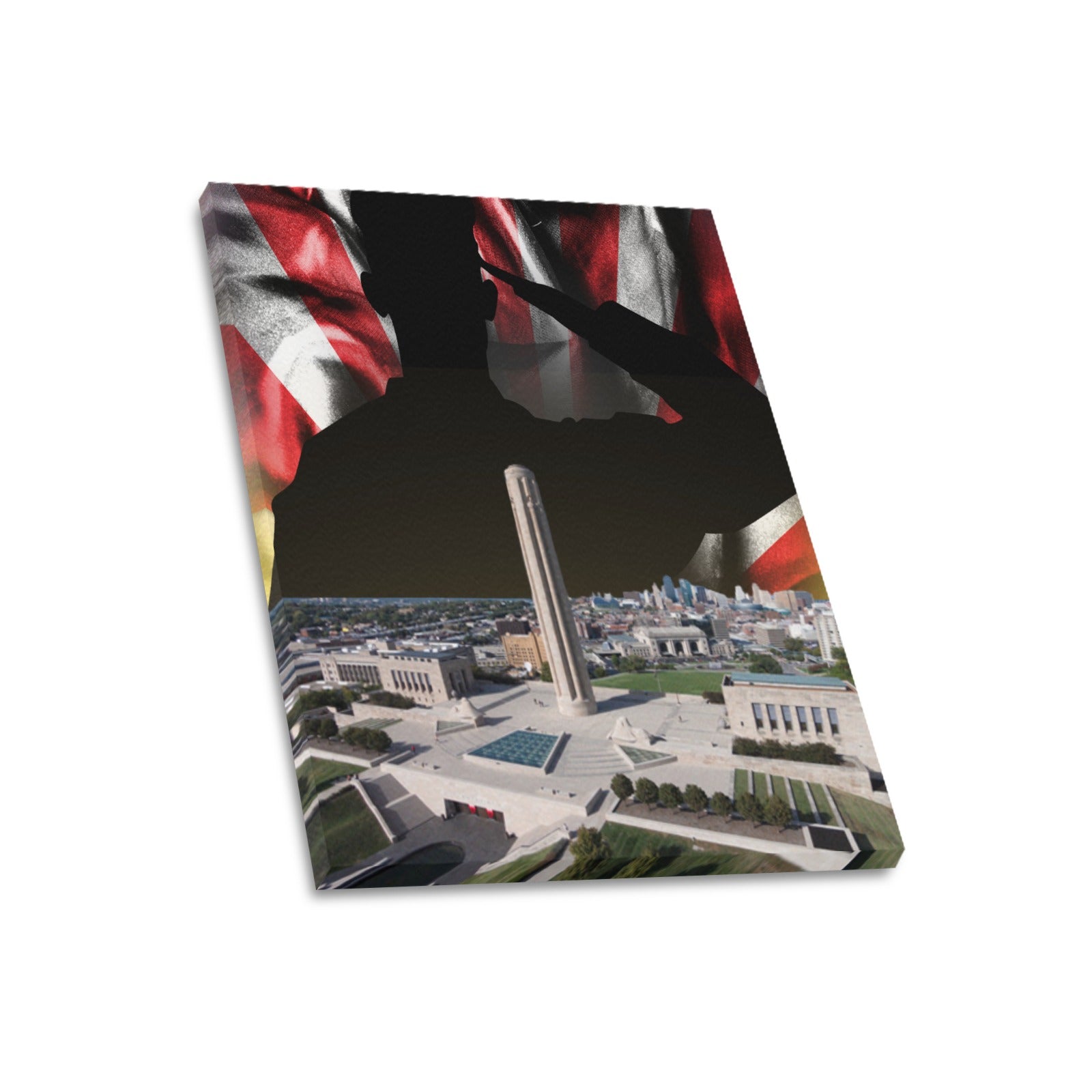 KC Veterans Skyline Series: Limited Edition Framed Canvas Print