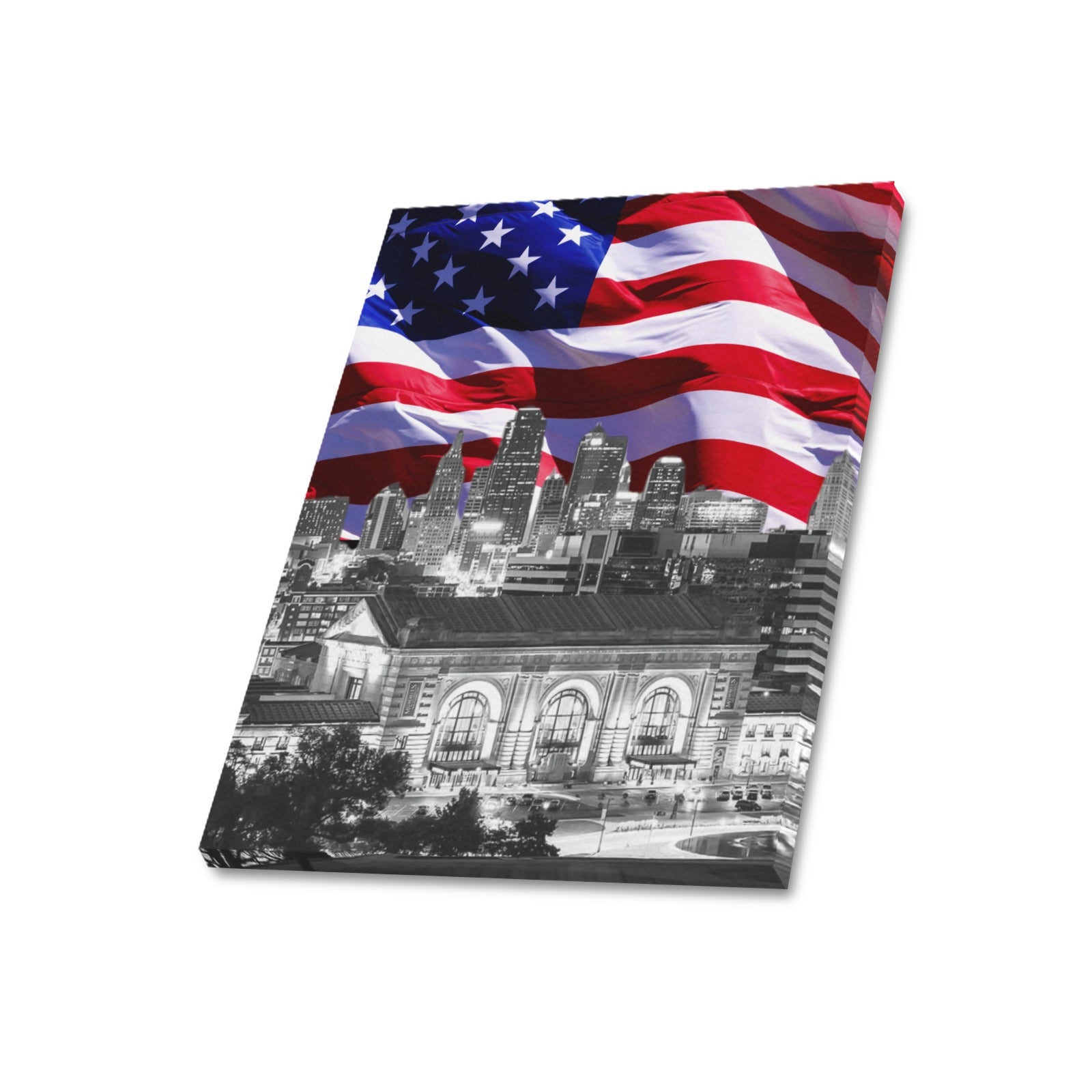 KC Veterans Skyline Series: Limited Edition Framed Canvas Print