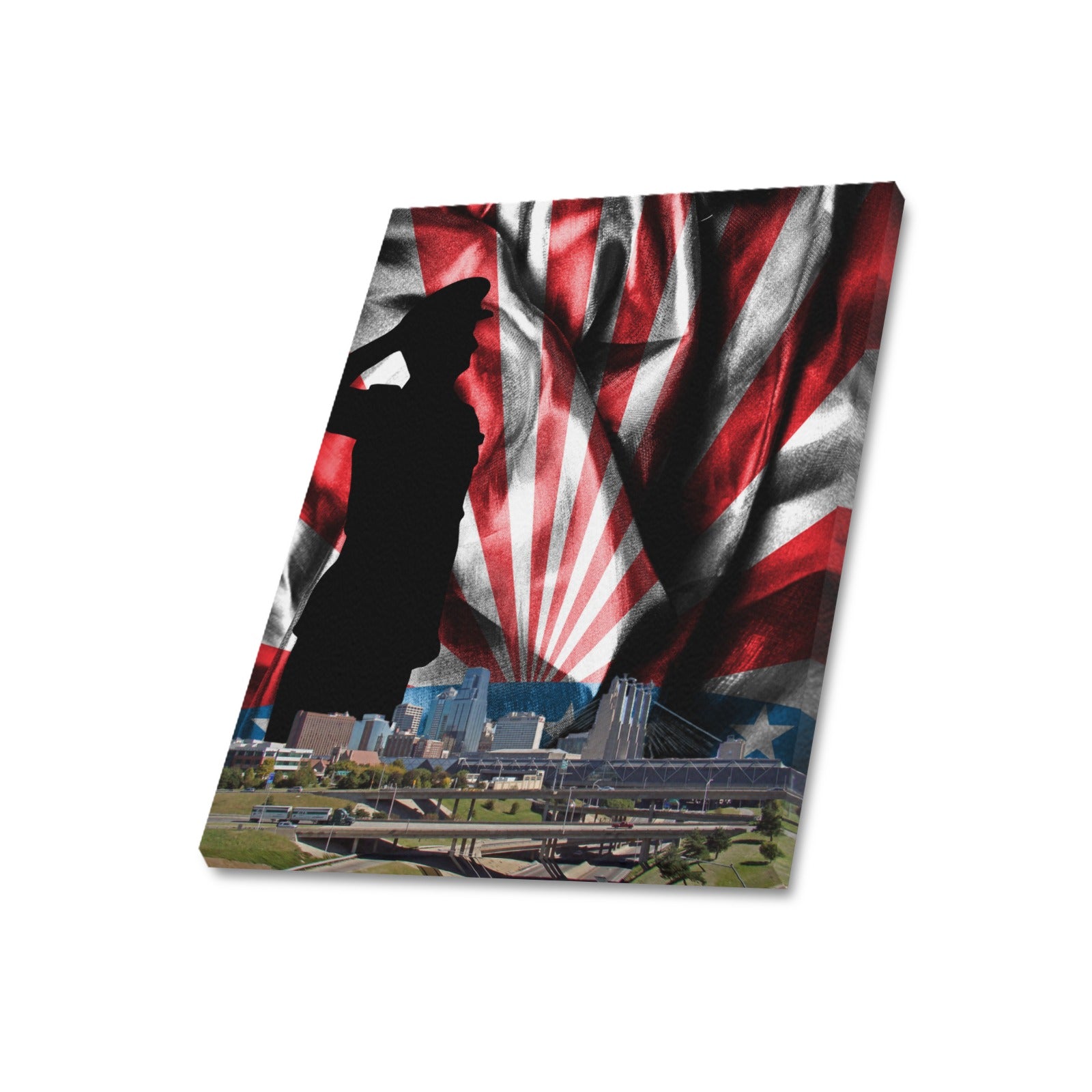 KC Veterans Skyline Series: Limited Edition Framed Canvas Print