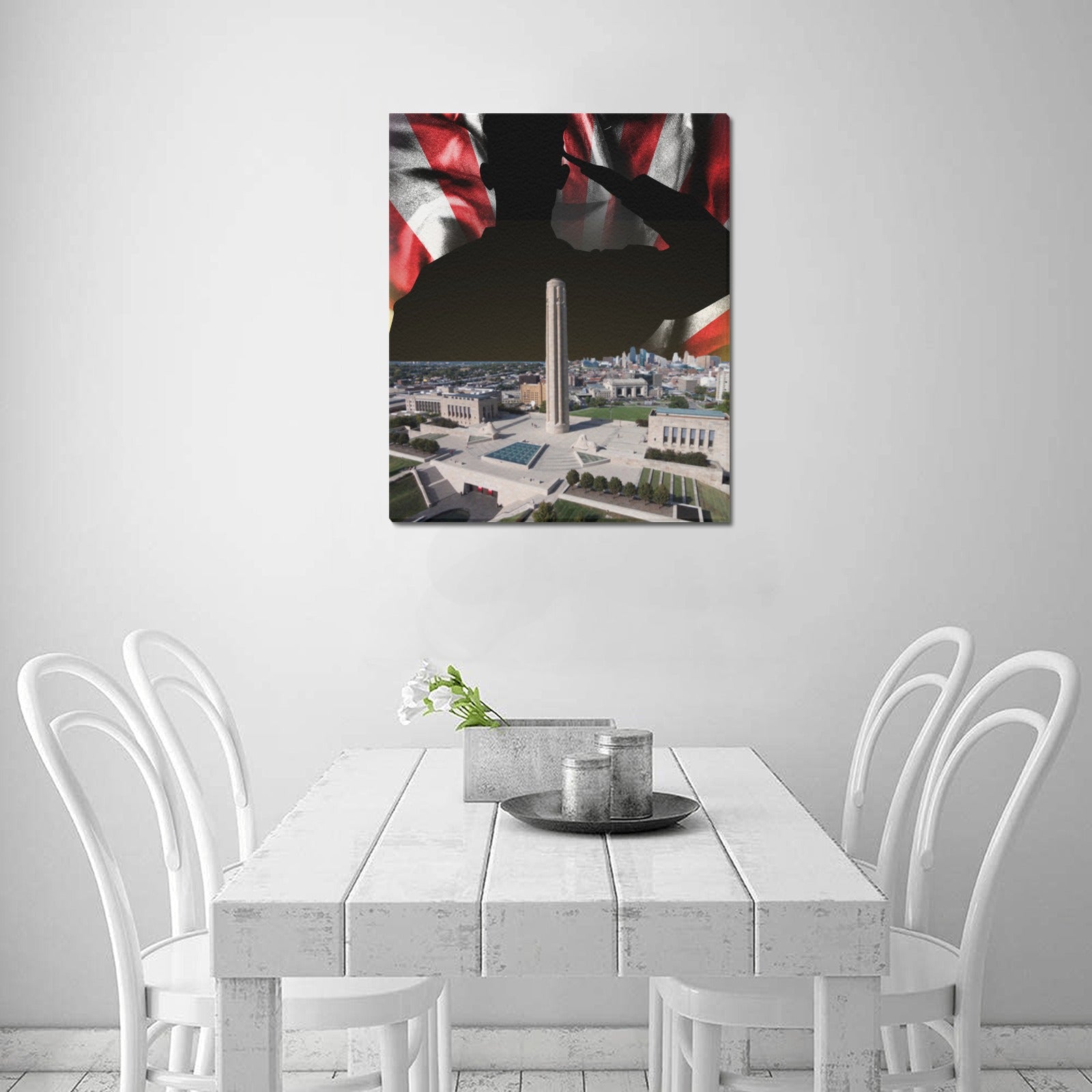 KC Veterans Skyline Series: Limited Edition Framed Canvas Print