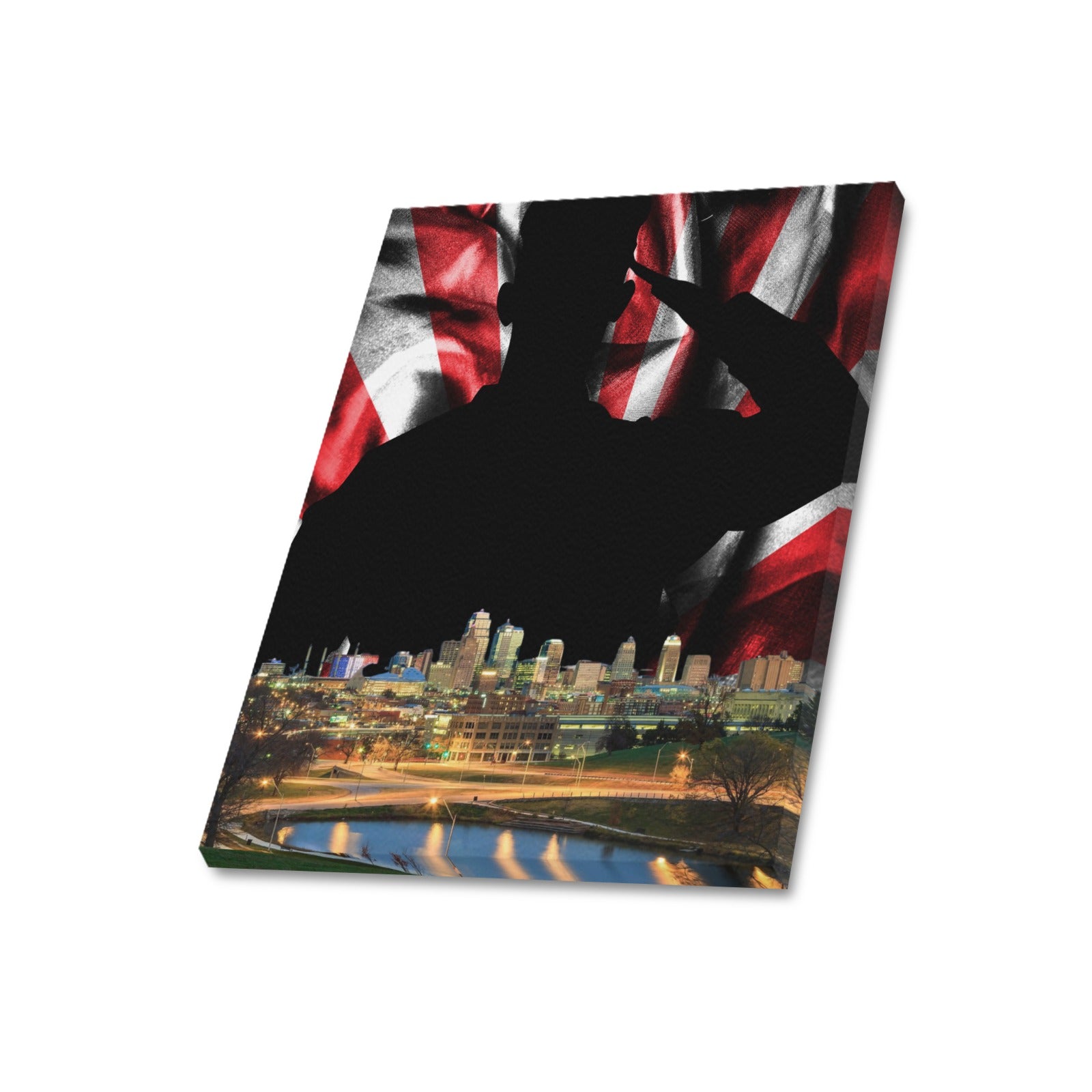 KC Veterans Skyline Series: Limited Edition Framed Canvas Print