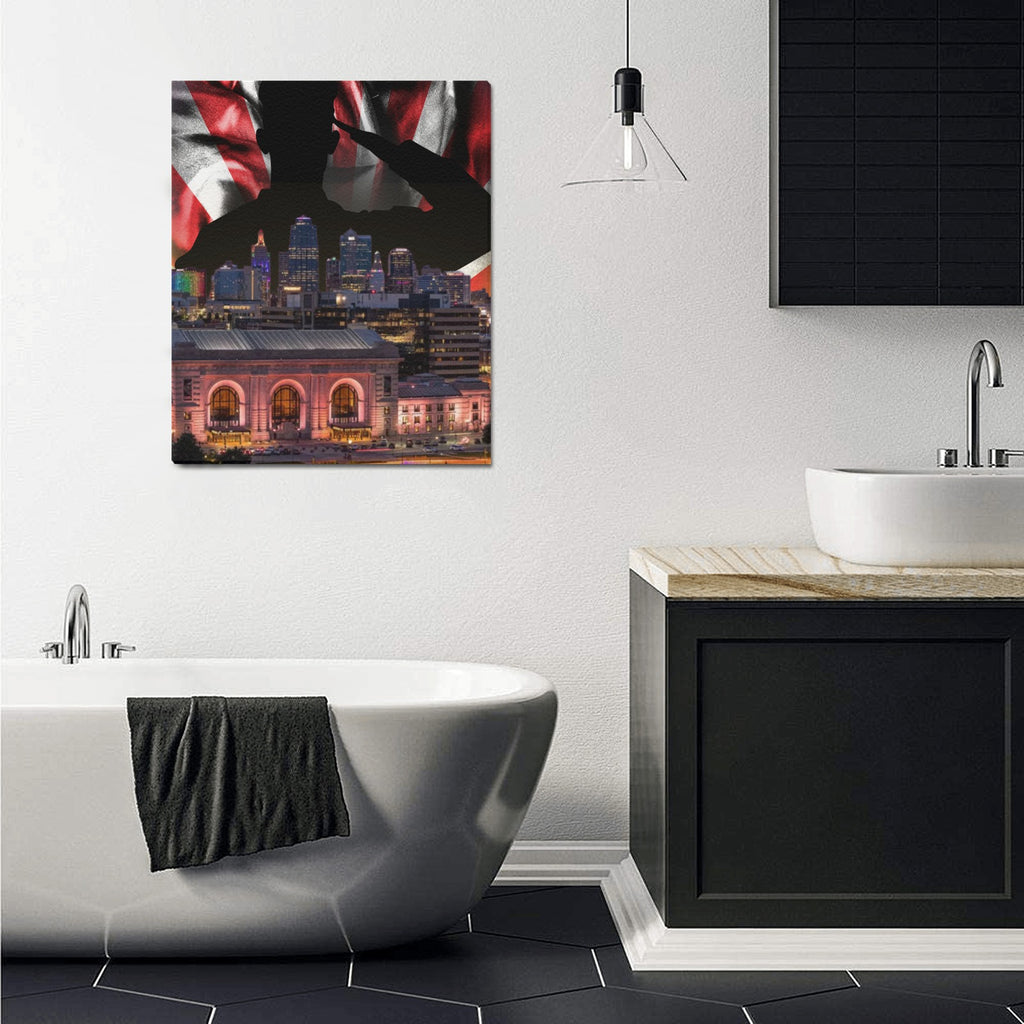 KC Veterans Skyline Series: Limited Edition Framed Canvas Print