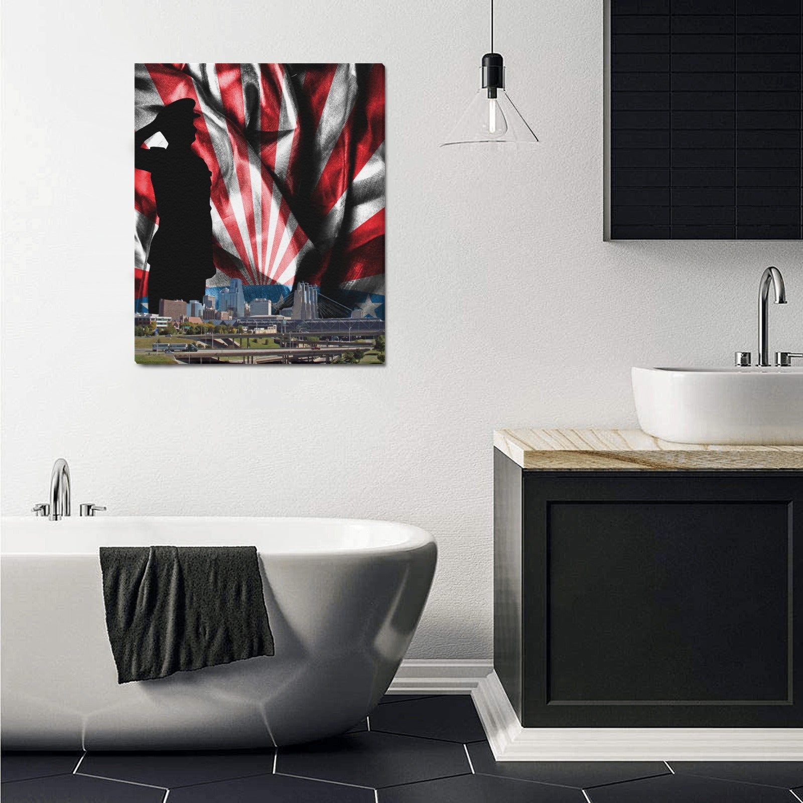 KC Veterans Skyline Series: Limited Edition Framed Canvas Print