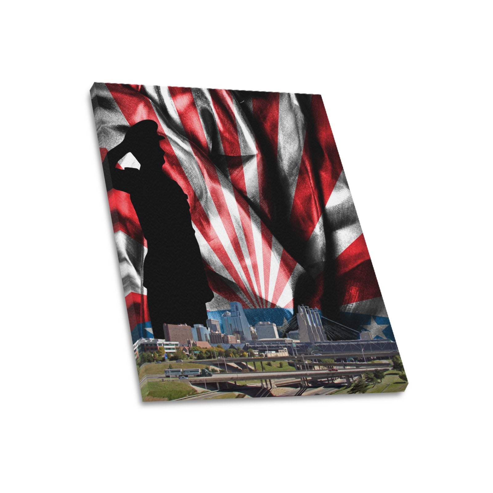 KC Veterans Skyline Series: Limited Edition Framed Canvas Print