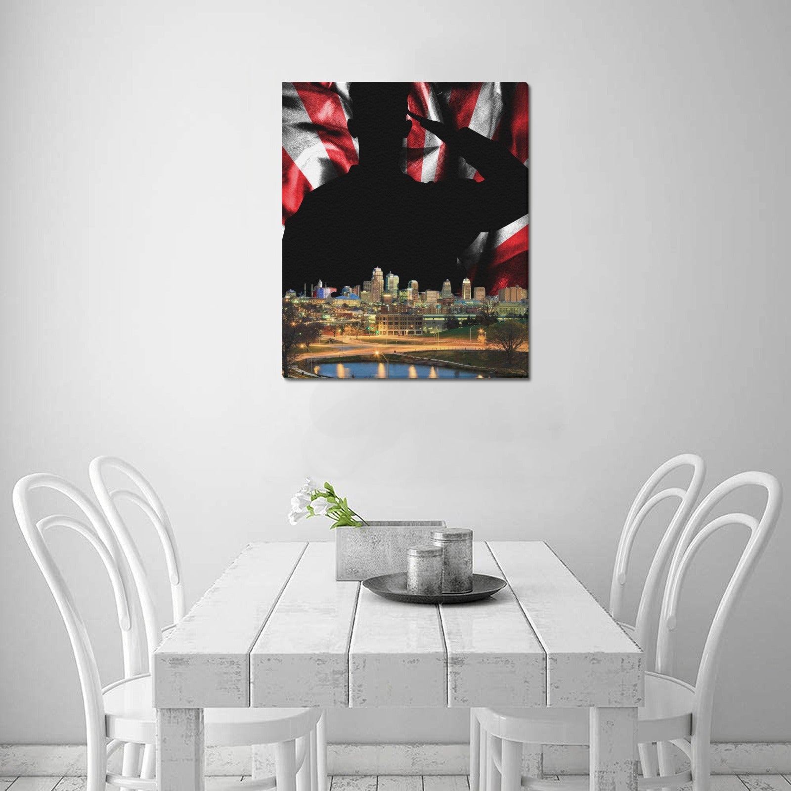 KC Veterans Skyline Series: Limited Edition Framed Canvas Print
