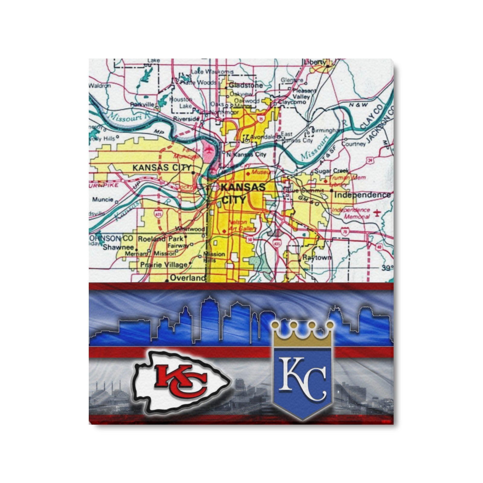 Crown & Kingdom: Limited Edition Framed Canvas Print 20"x24"