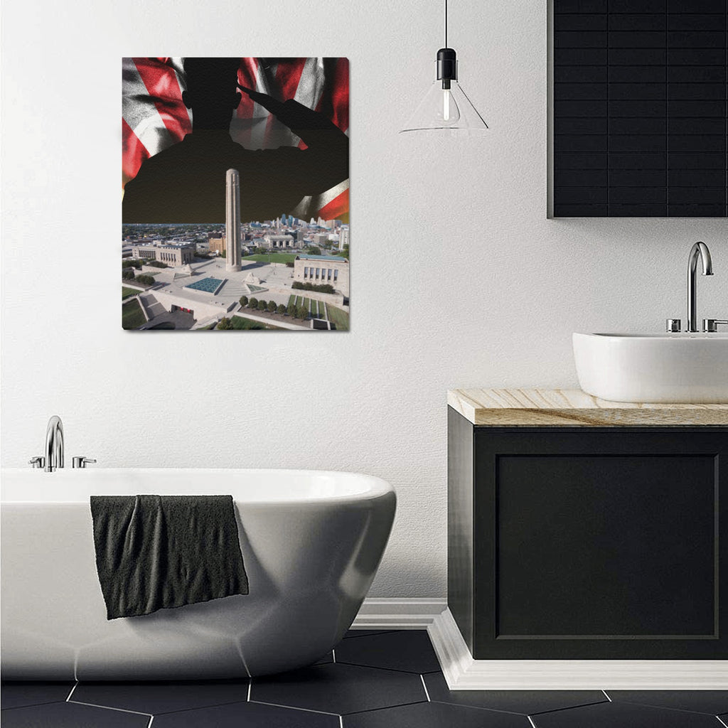 KC Veterans Skyline Series: Limited Edition Framed Canvas Print