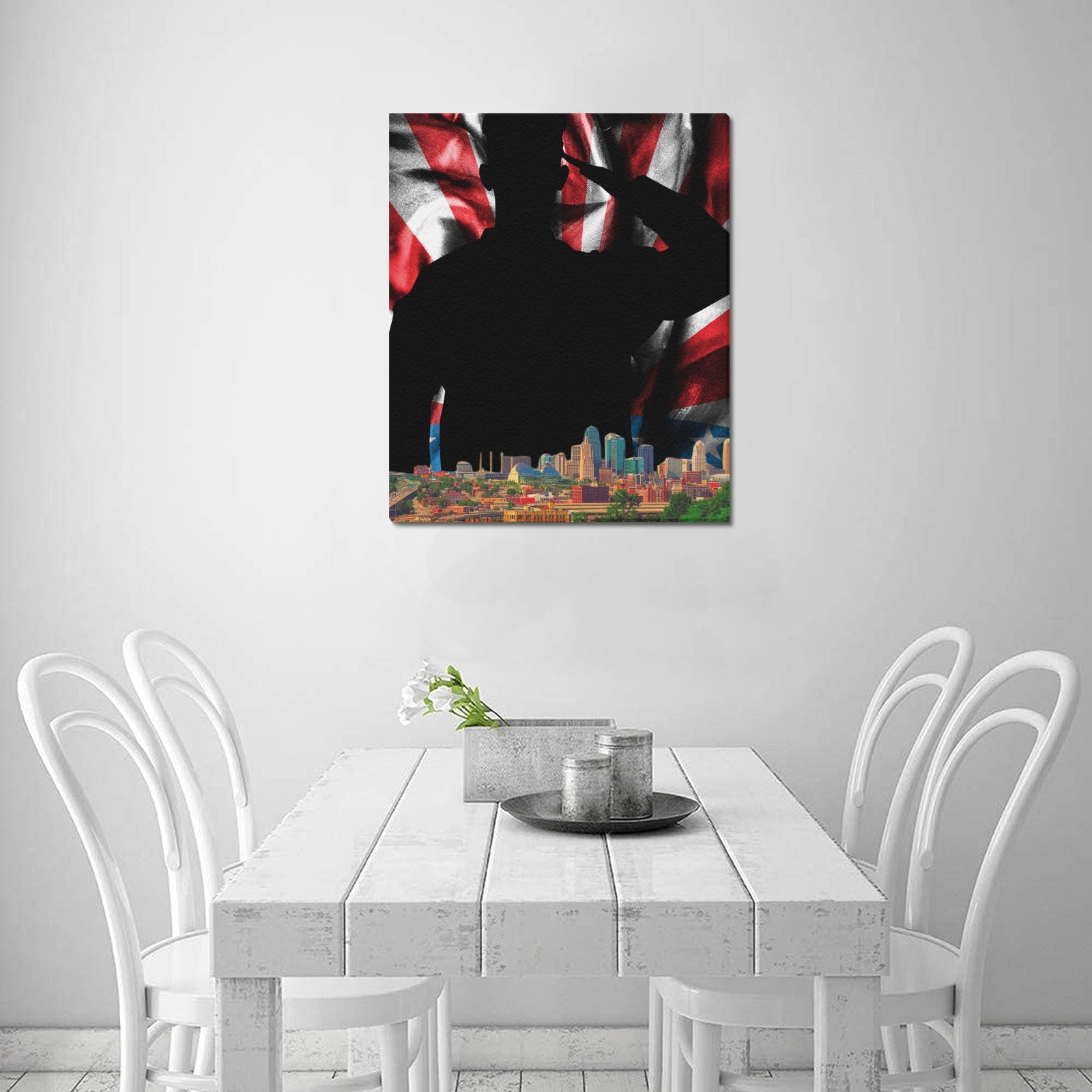 KC Veterans Skyline Series: Limited Edition Framed Canvas Print