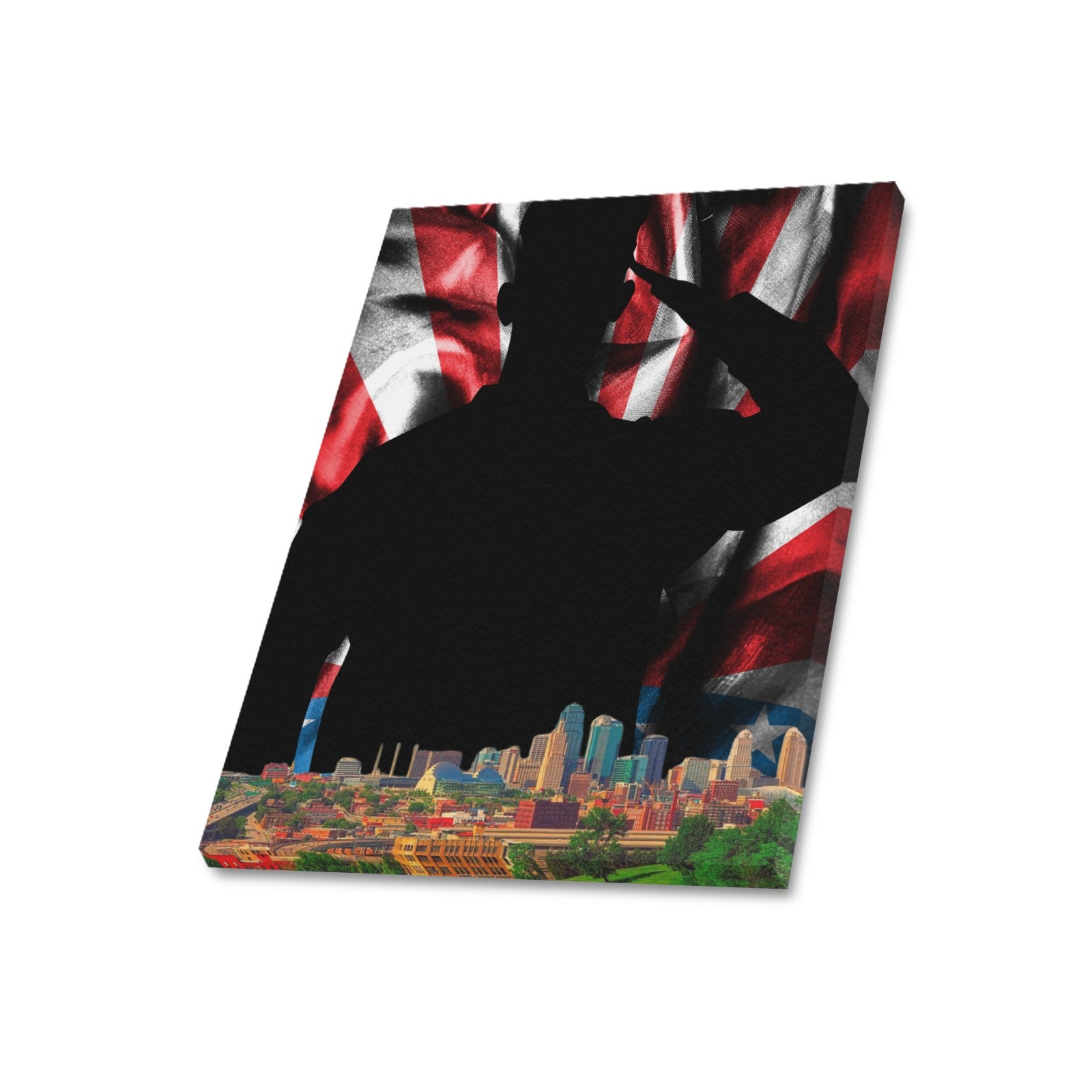 KC Veterans Skyline Series: Limited Edition Framed Canvas Print