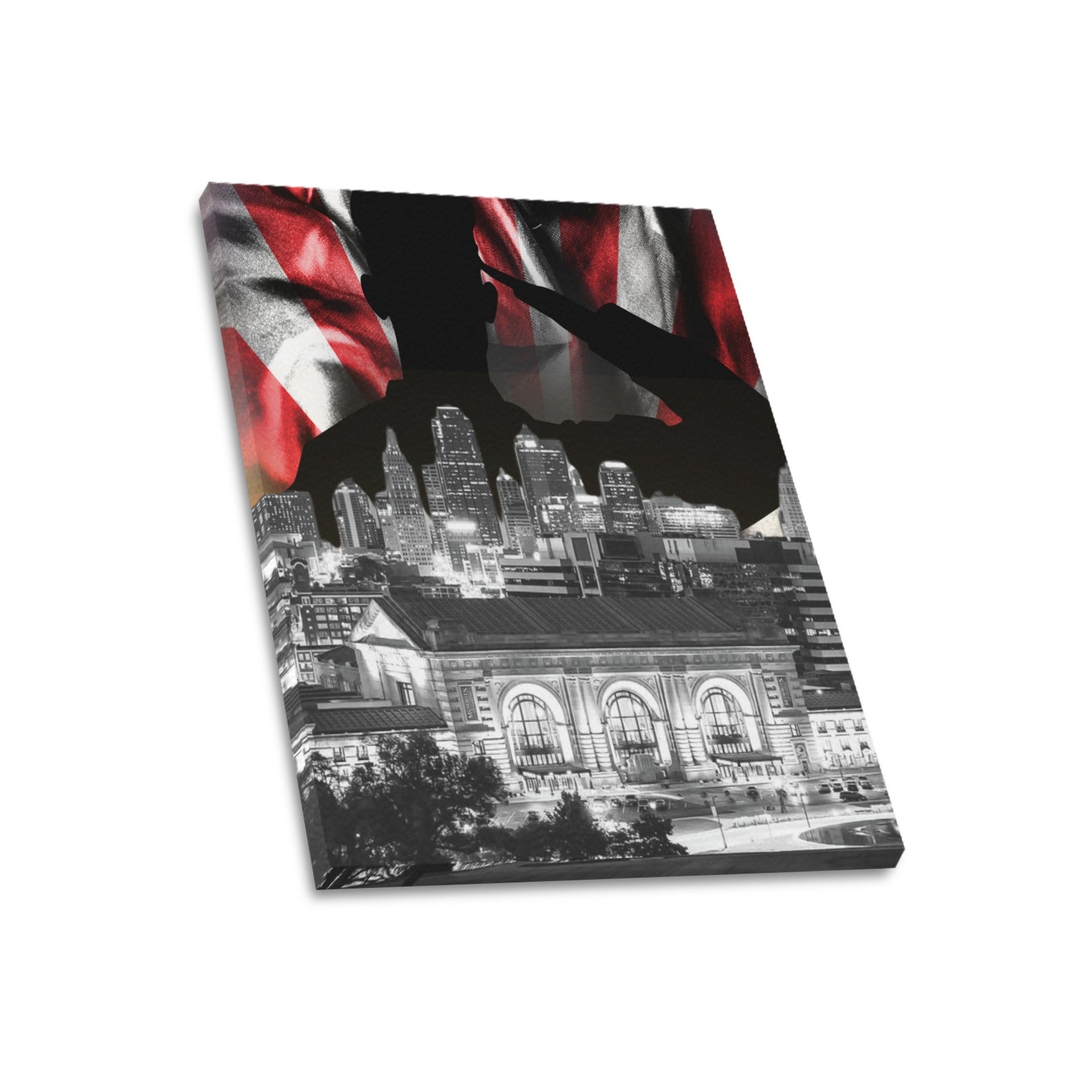 KC Veterans Skyline Series: Limited Edition Framed Canvas Print